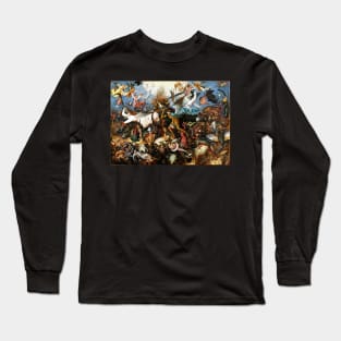 Pieter Bruegel The Elder Fall Of The Rebel Angels Oil Painting Long Sleeve T-Shirt